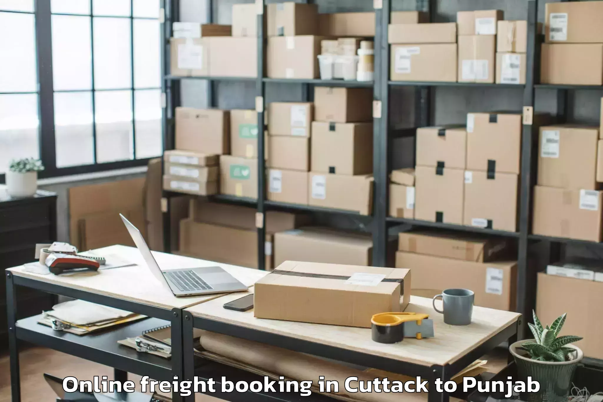 Cuttack to Adampur Jalandhar Online Freight Booking